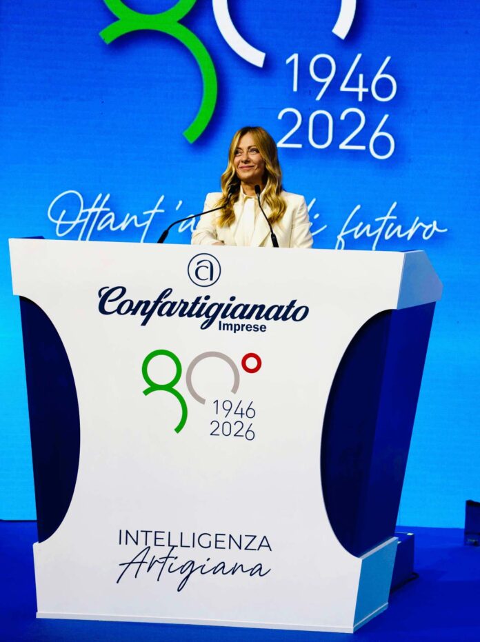 Assemblea confaartigianato 2026 Giorgia Meloni artigianato